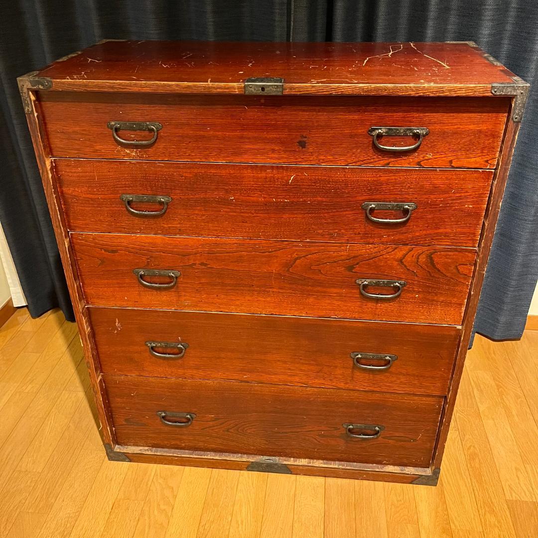 アンティーク　5段箪笥 桐箪笥 桐タンス