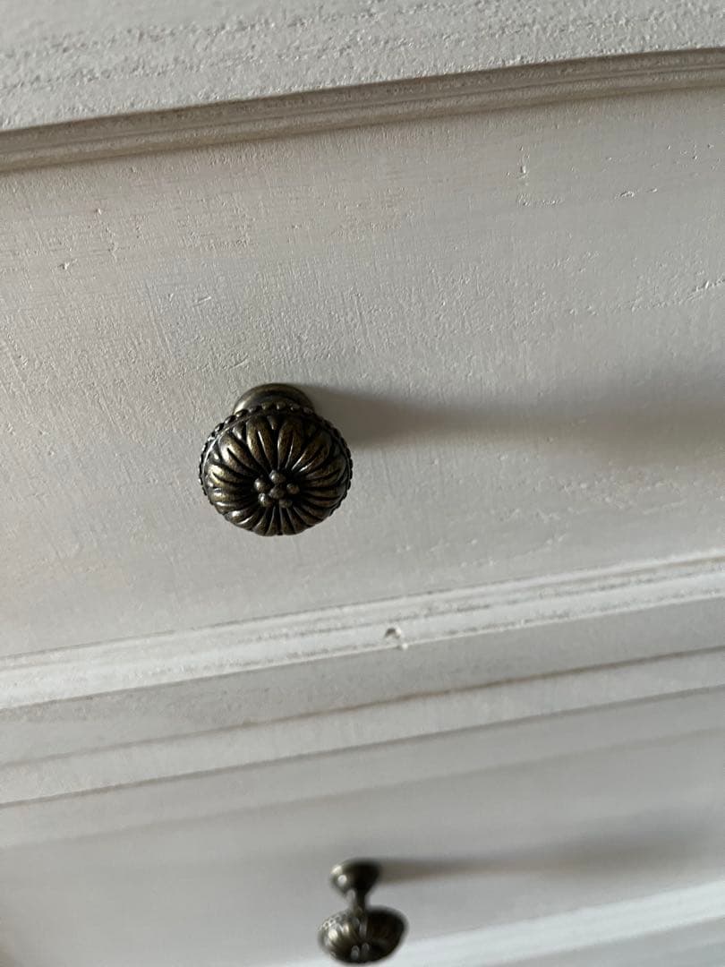 【未使用】　アンティーク調　スリムチェスト　5段