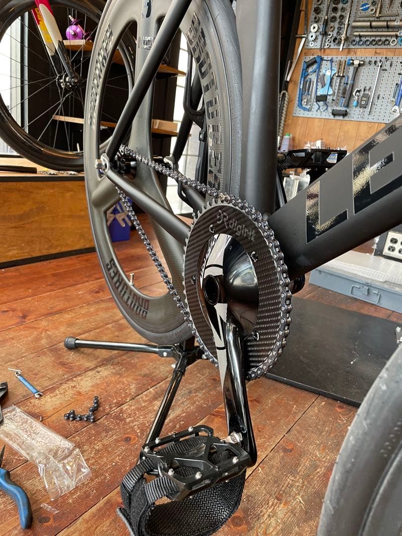 【値下】リーダー　735TR S ブラック ピストバイク アルミフレーム