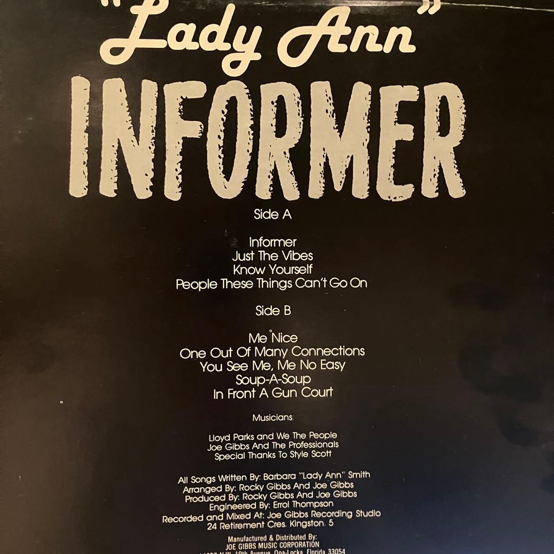 レア！★キュート・ダンスホール名盤！Lady Ann / Informer/