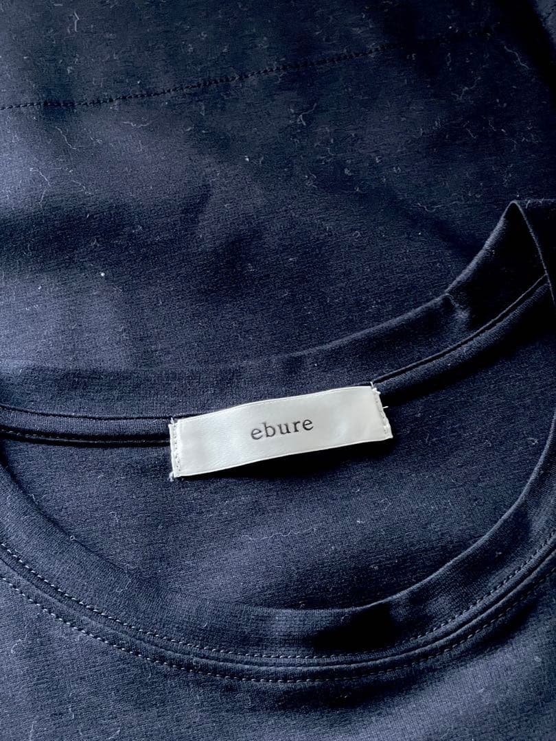 ★新品・未使用★ebure タンクトップ ネイビー カットソー ノースリーブ