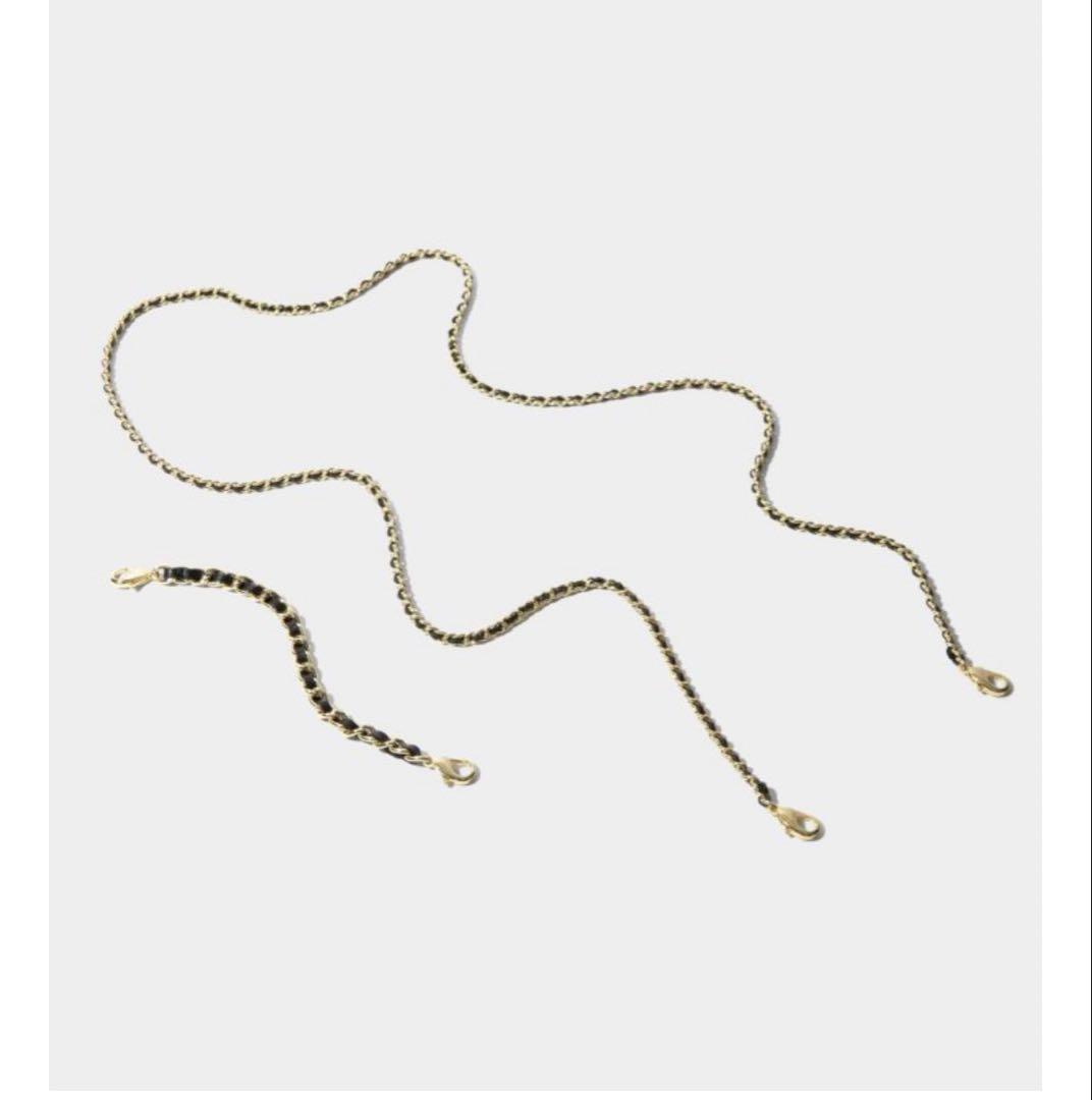 新品未使用 バンドリヤー リリー ストラップセット ブラック ゴールド