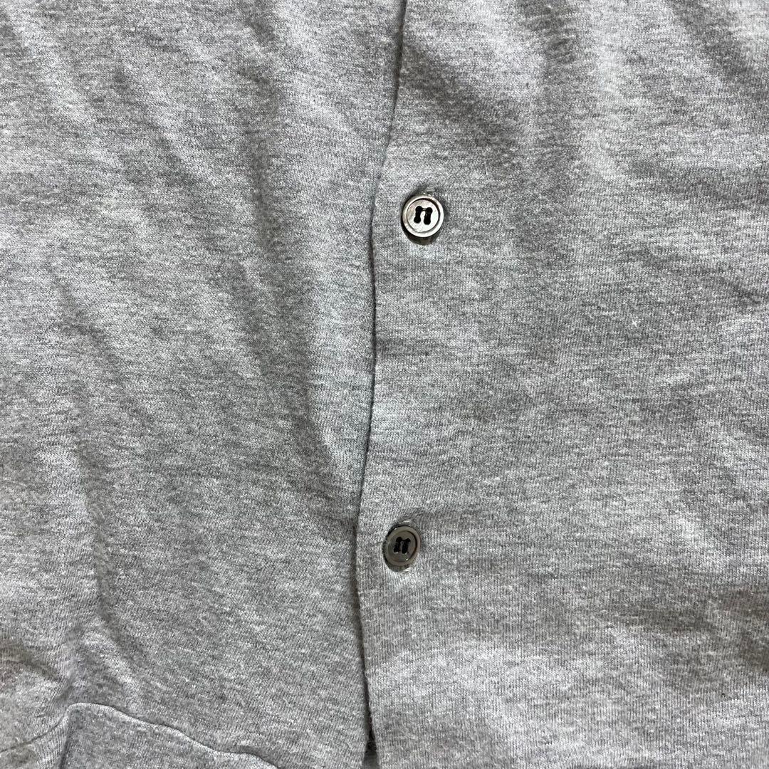 トリココムデギャルソン 丸襟ブラウス トップス フリル バックボタン グレー M