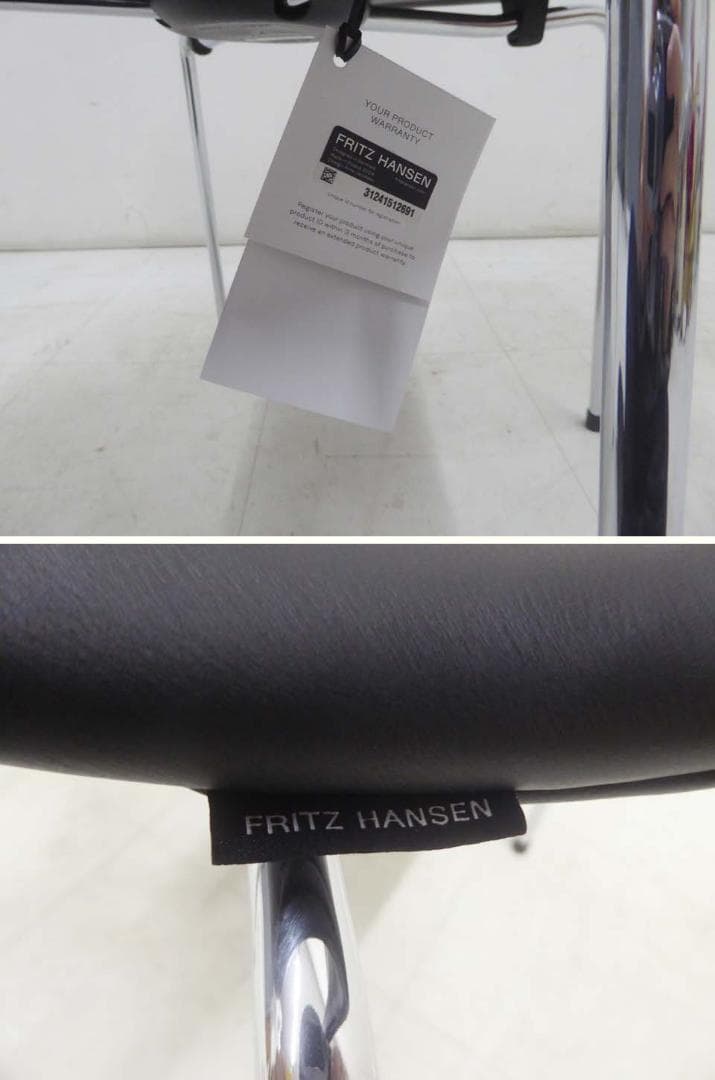 新品 正規品■フリッツハンセン■2025年 レザー セブンチェア ブラック-2