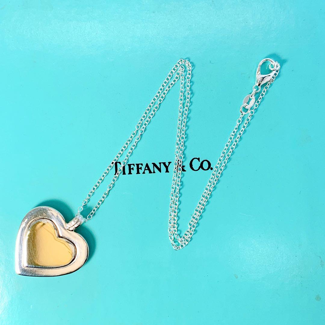 ティファニー ハート コンビ ネックレス チェーン社外品 シルバー ゴールド