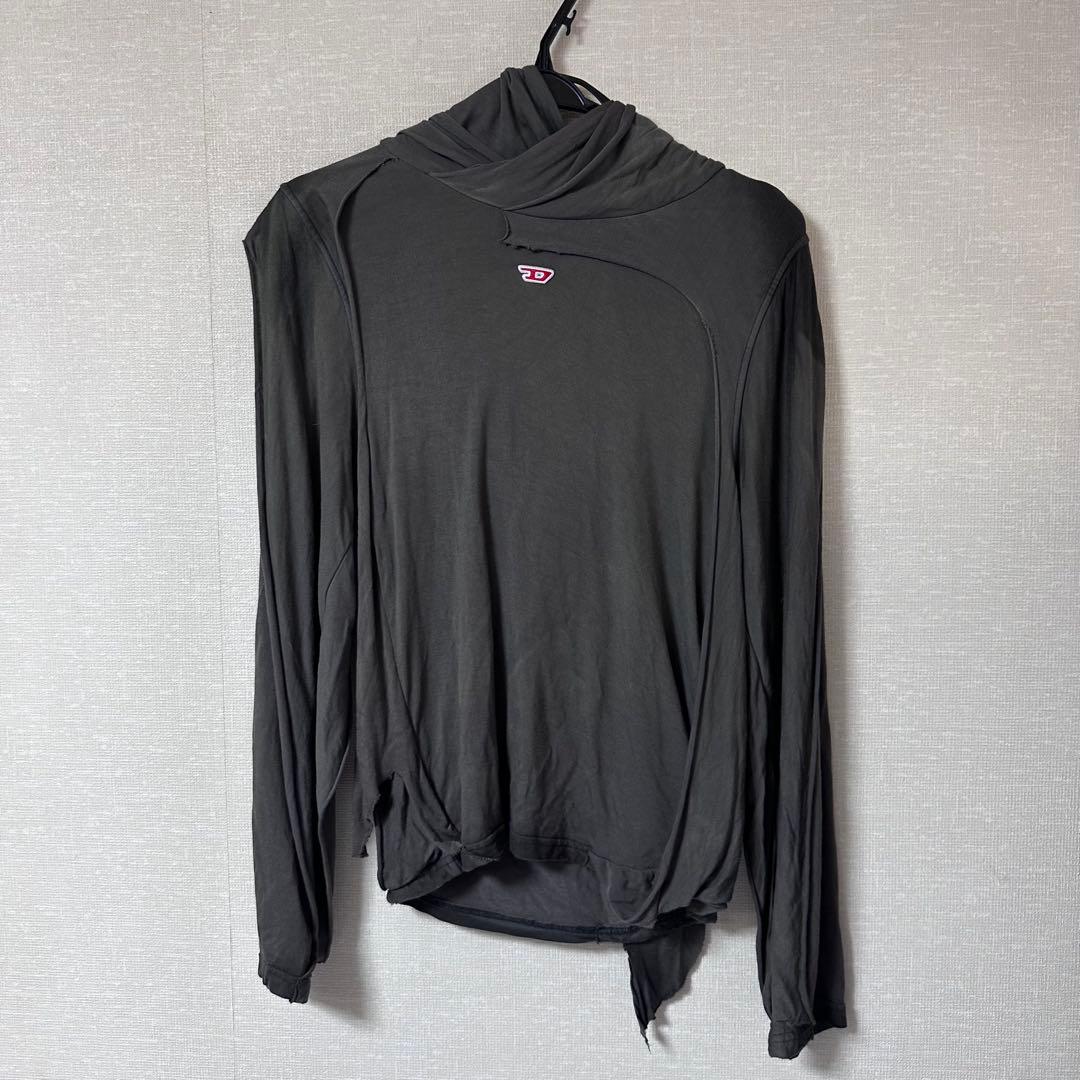 diesel t-ago ダメージフードtシャツ y2k