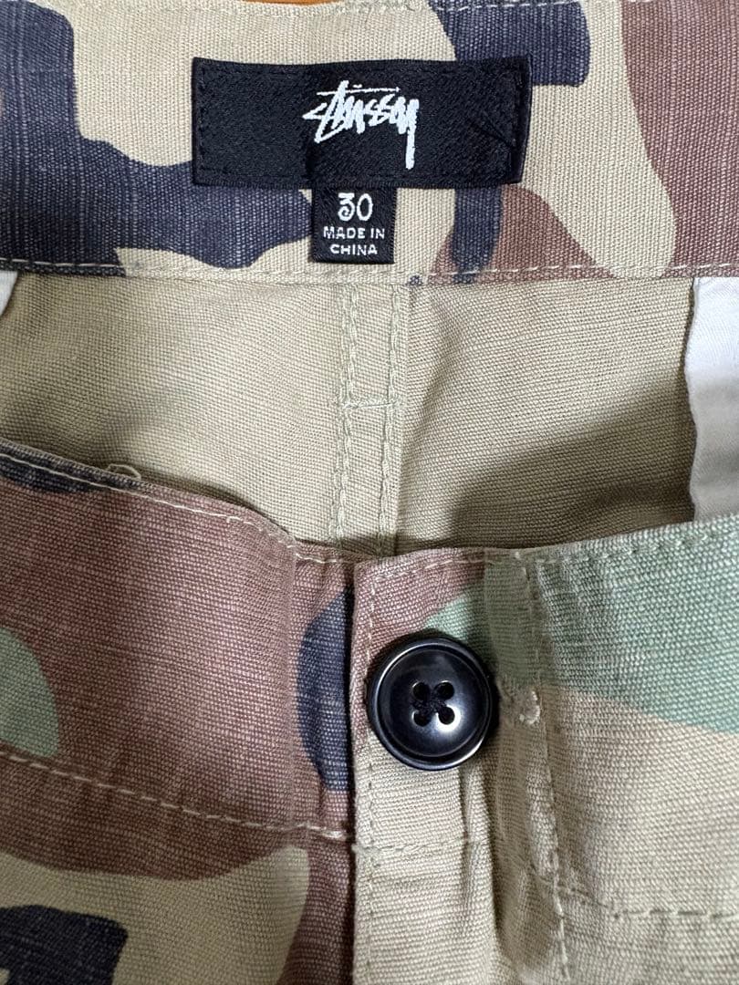 stussy カモフラージュ　カーゴパンツ