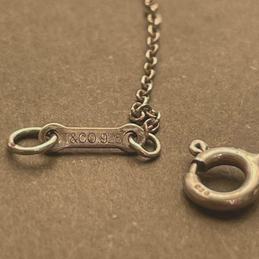 流*イ様 Tiffany ディアドロップ スモールクロス ネックレス シルバー9