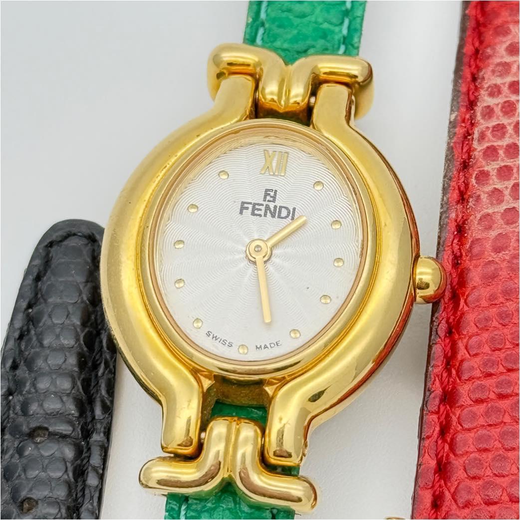 FENDI フェンディ 稼働 クォーツ 時計 640L / 替えベルト