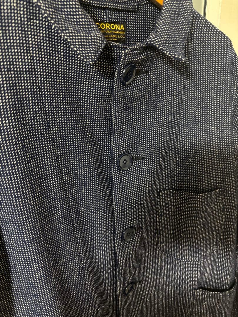 【美品】CORONAコロナ ユーティリティ カバーオール ジャケット ウール