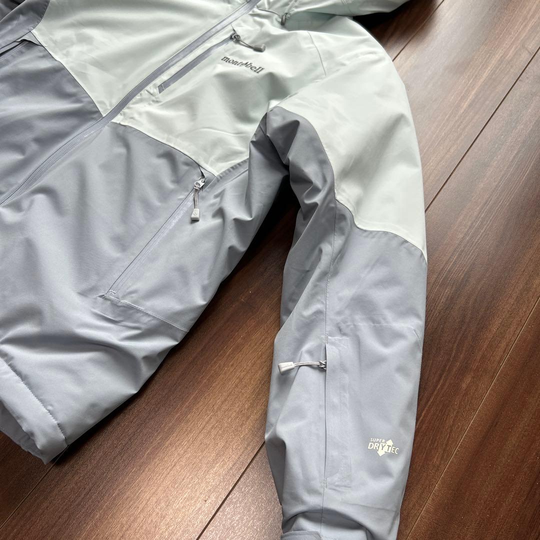 montbell フード付きジャケット ブルー　グレー 女性用　Mサイズ