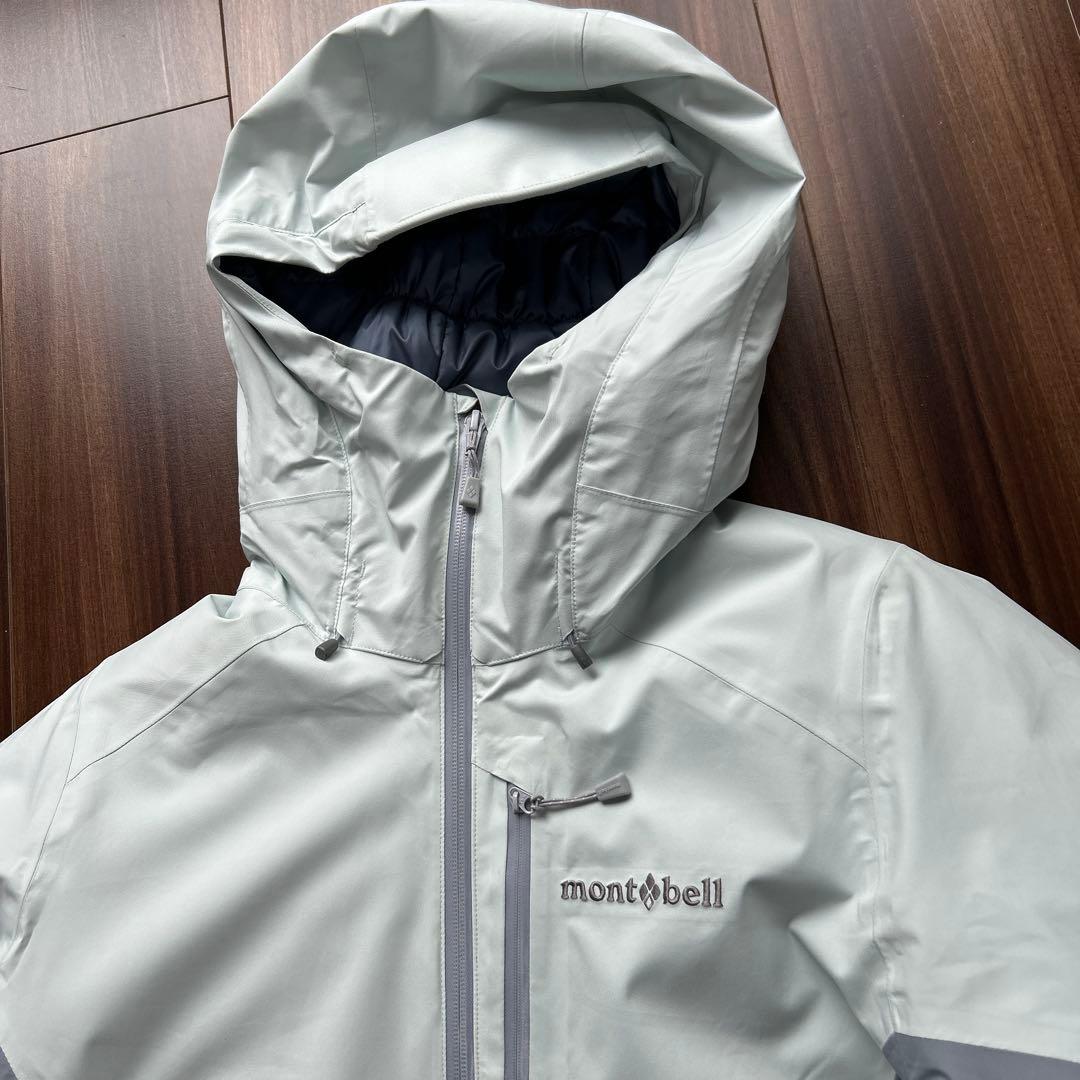 montbell フード付きジャケット ブルー　グレー 女性用　Mサイズ