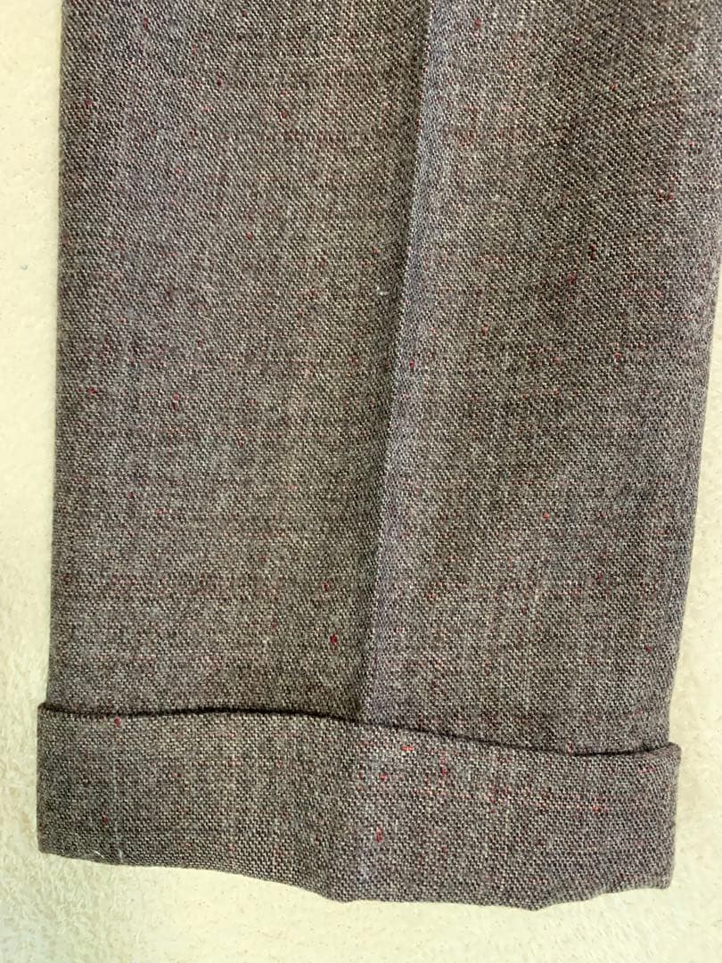 INCOTEX インコテックス　SLOWEAR ウールスラックス　48 L 茶