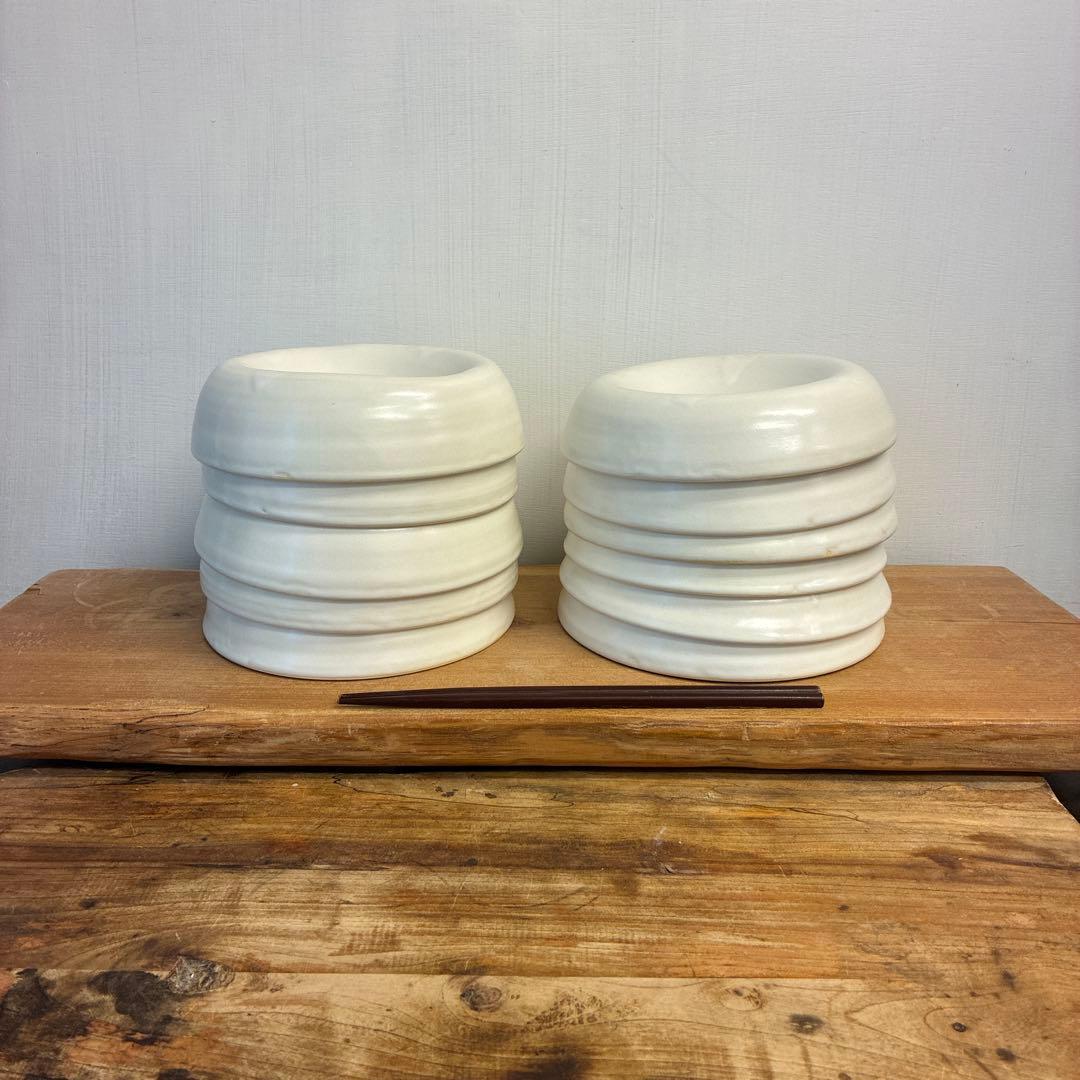 ちゃーさん新品　陶器　陶芸作家　変形鉢5個　44