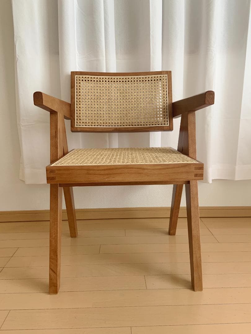 ピエールジャンヌレ ラタンチェア （組み立て不要、新品未使用）