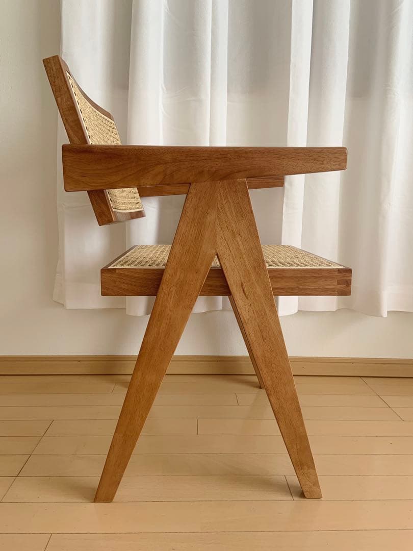 ピエールジャンヌレ ラタンチェア （組み立て不要、新品未使用）