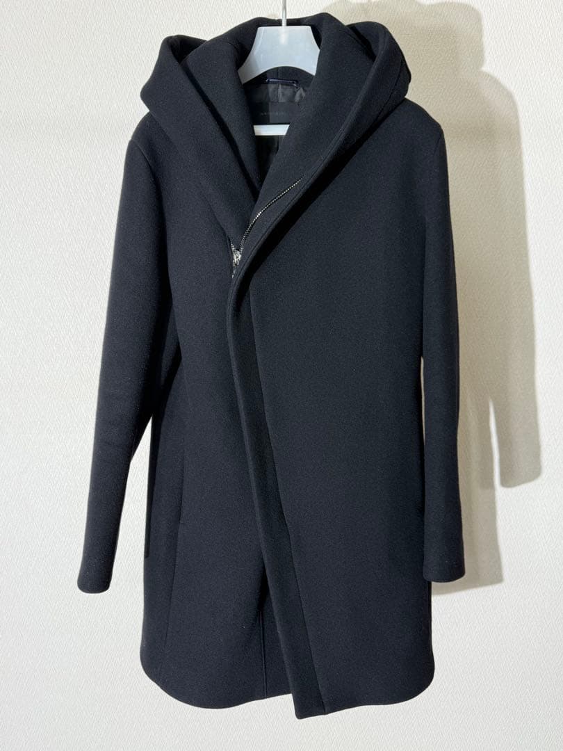 junhashimoto ラップコート ウールコート 黒 3