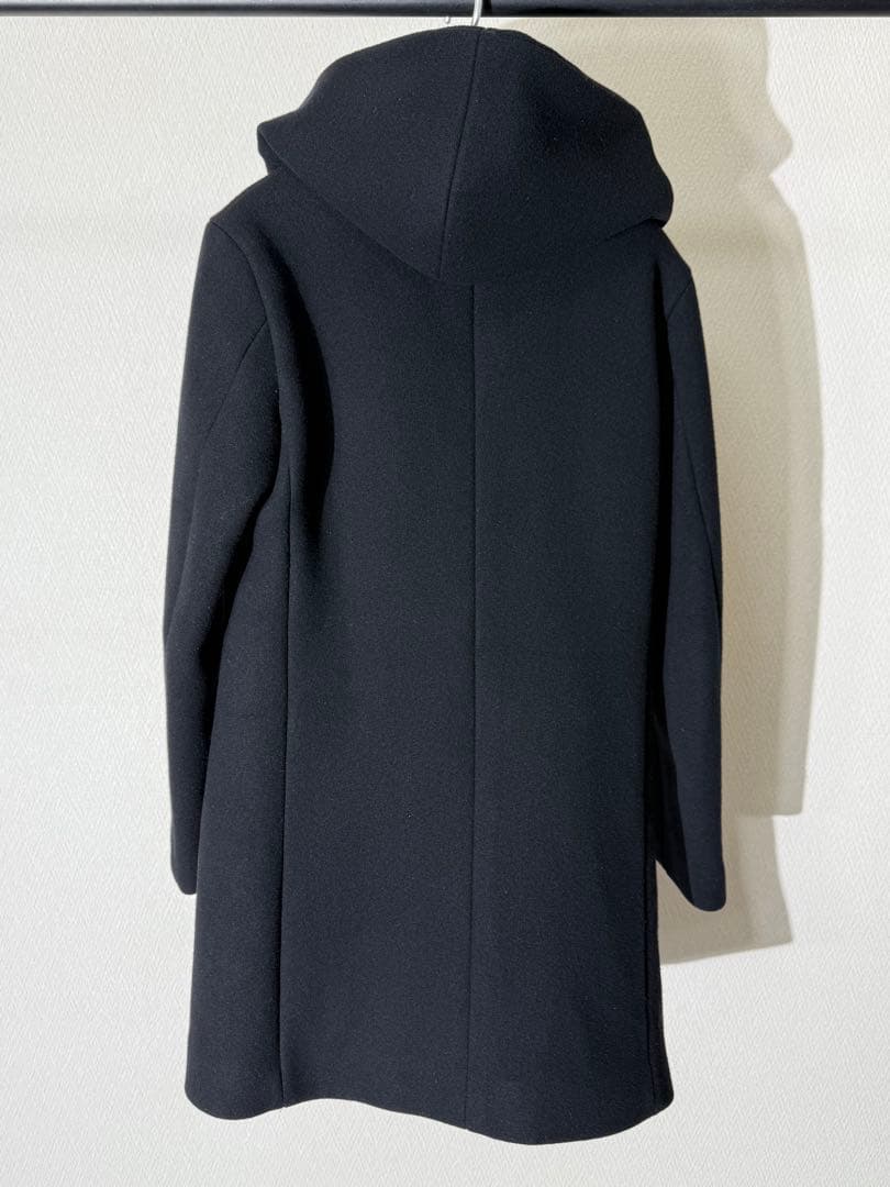 junhashimoto ラップコート ウールコート 黒 3