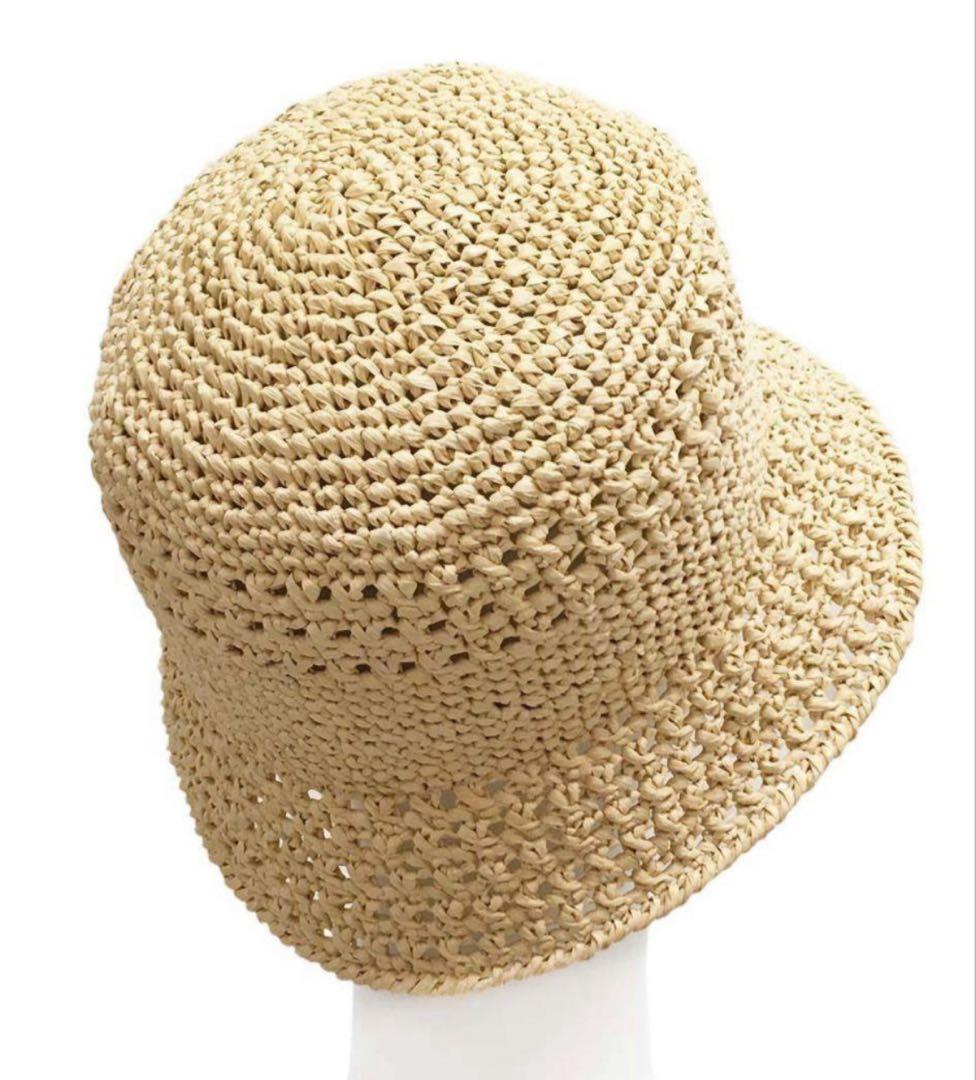 MIU MIU ストローハット麦わら帽子 ハット miumiu 帽子