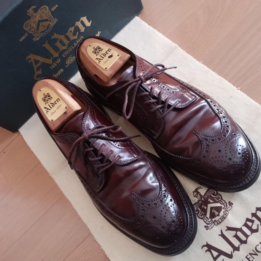 新着【極美品】ALDEN975オールデンコードバン