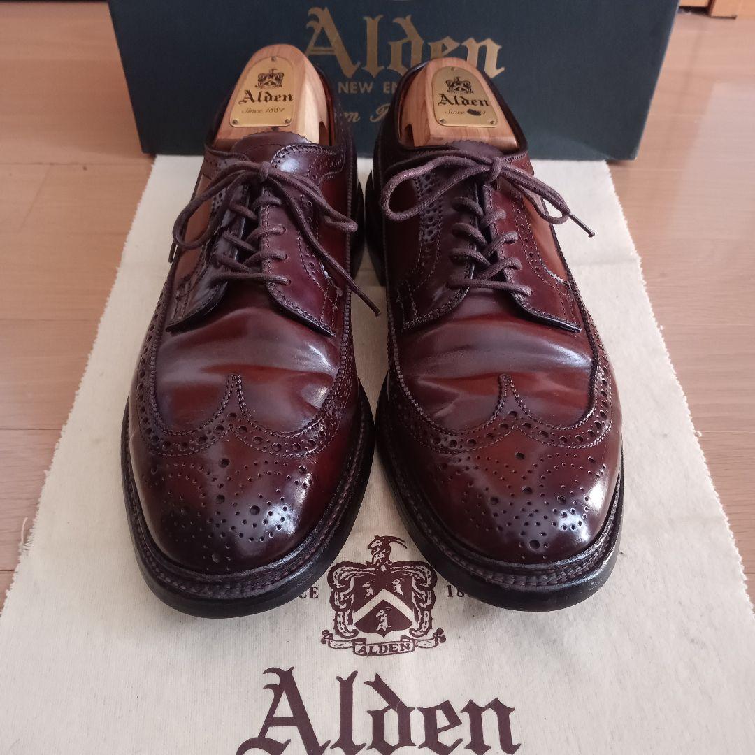 新着【極美品】ALDEN975オールデンコードバン