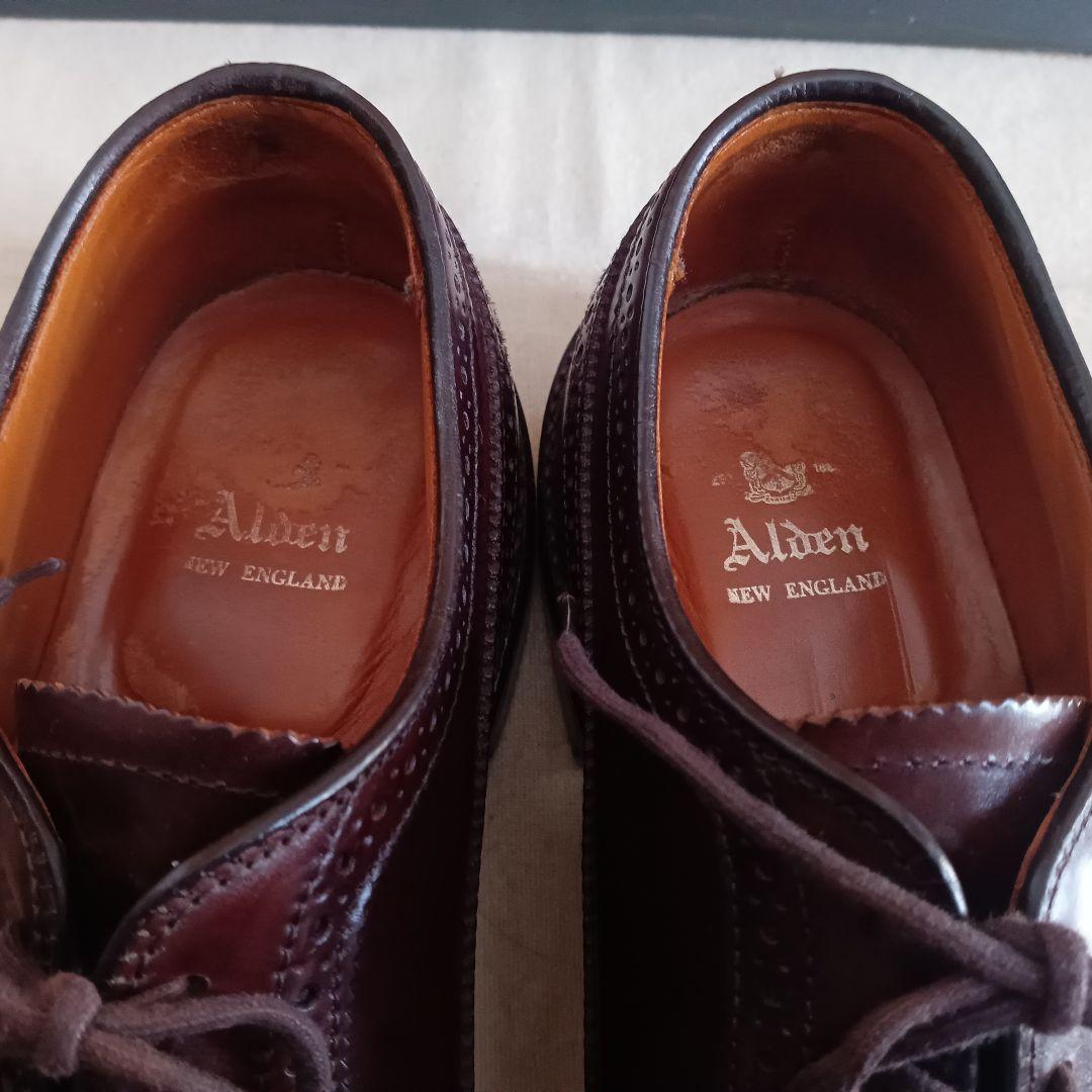 新着【極美品】ALDEN975オールデンコードバン