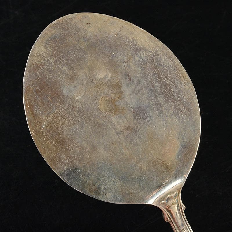 茶道具　STERLING　SILVER刻印　風炉灰匙　時代箱　M　R7313