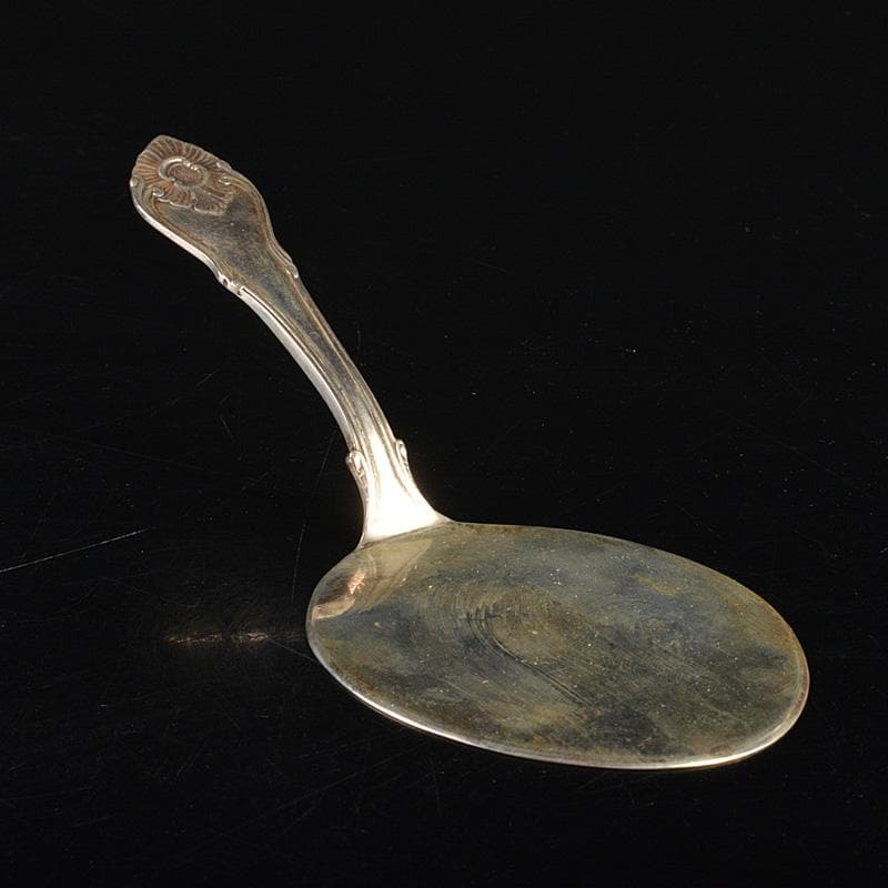 茶道具　STERLING　SILVER刻印　風炉灰匙　時代箱　M　R7313