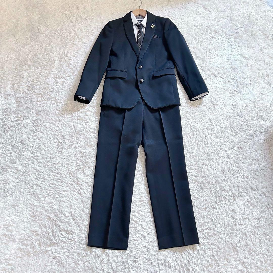 美品✨ミチコロンドンコシノ フォーマル スーツ 卒業式 男の子 150 黒