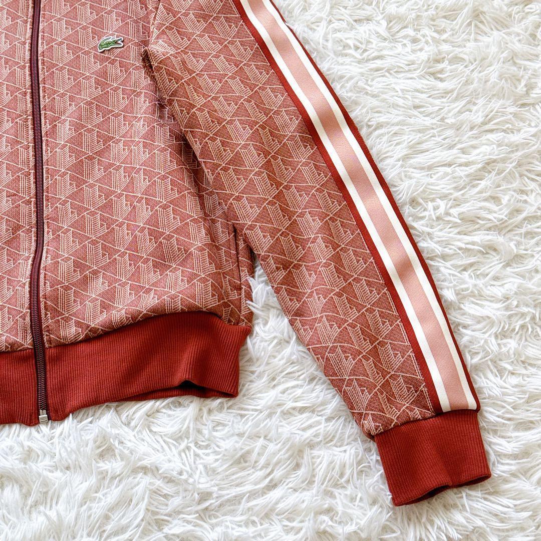 LACOSTE モノグラムジャカード トラックジャケット ジャージ Sサイズ