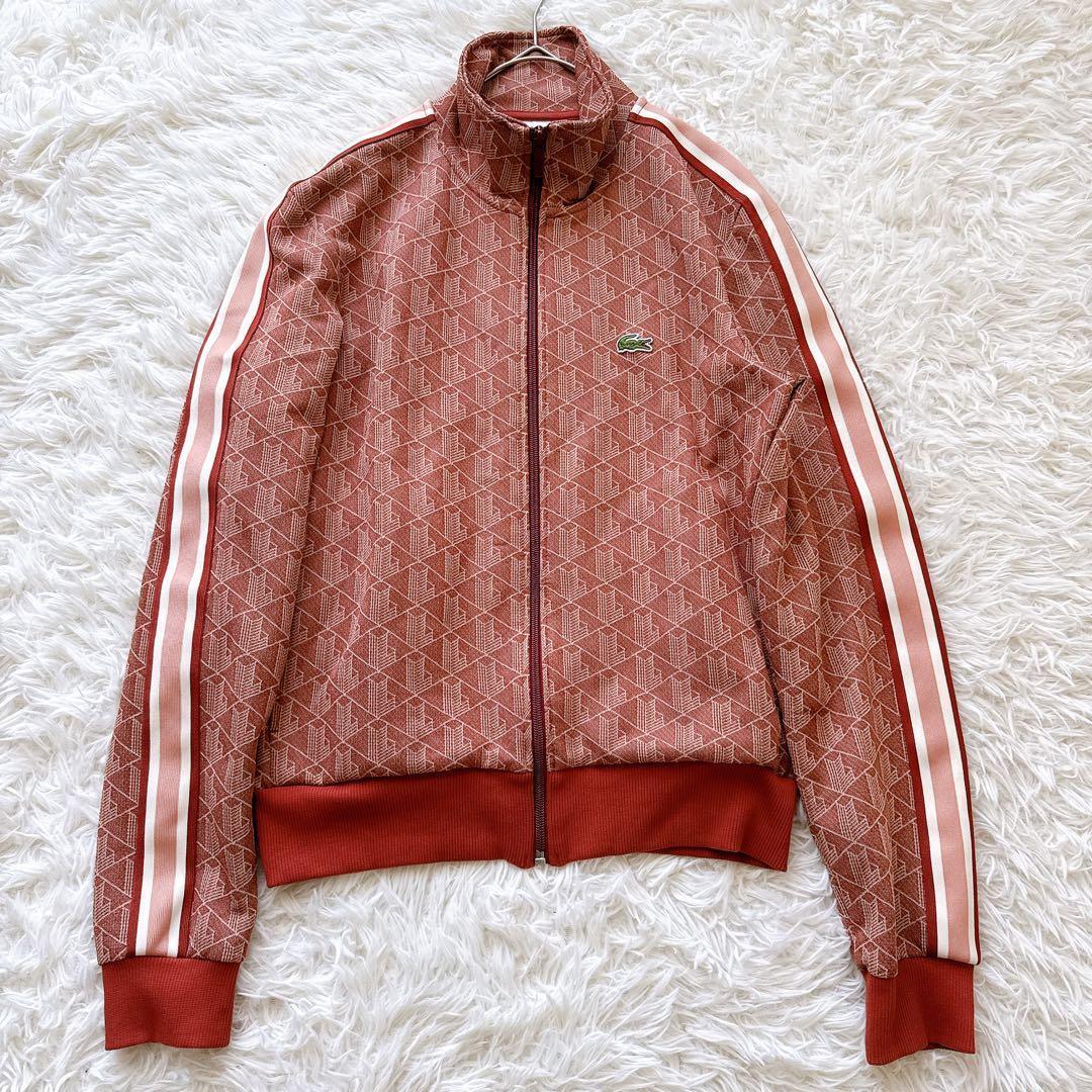 LACOSTE モノグラムジャカード トラックジャケット ジャージ Sサイズ