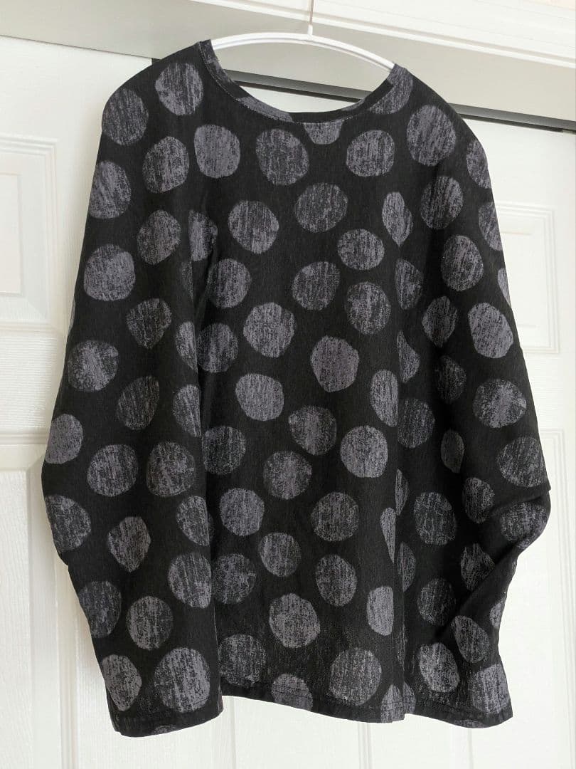 パドカレ　ドットパネル風プルオーバー　カットソー