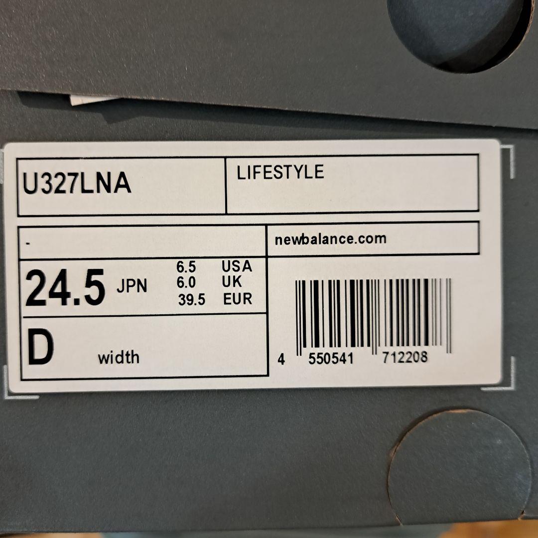 【新品】ニューバランス U327 LNA 24.5cm ベージュホワイト