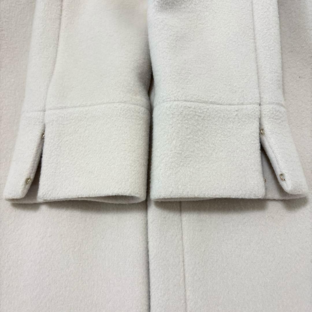 【最終価格】FRAY I.D MANTECOノーカラーコート ロング　アイボリー