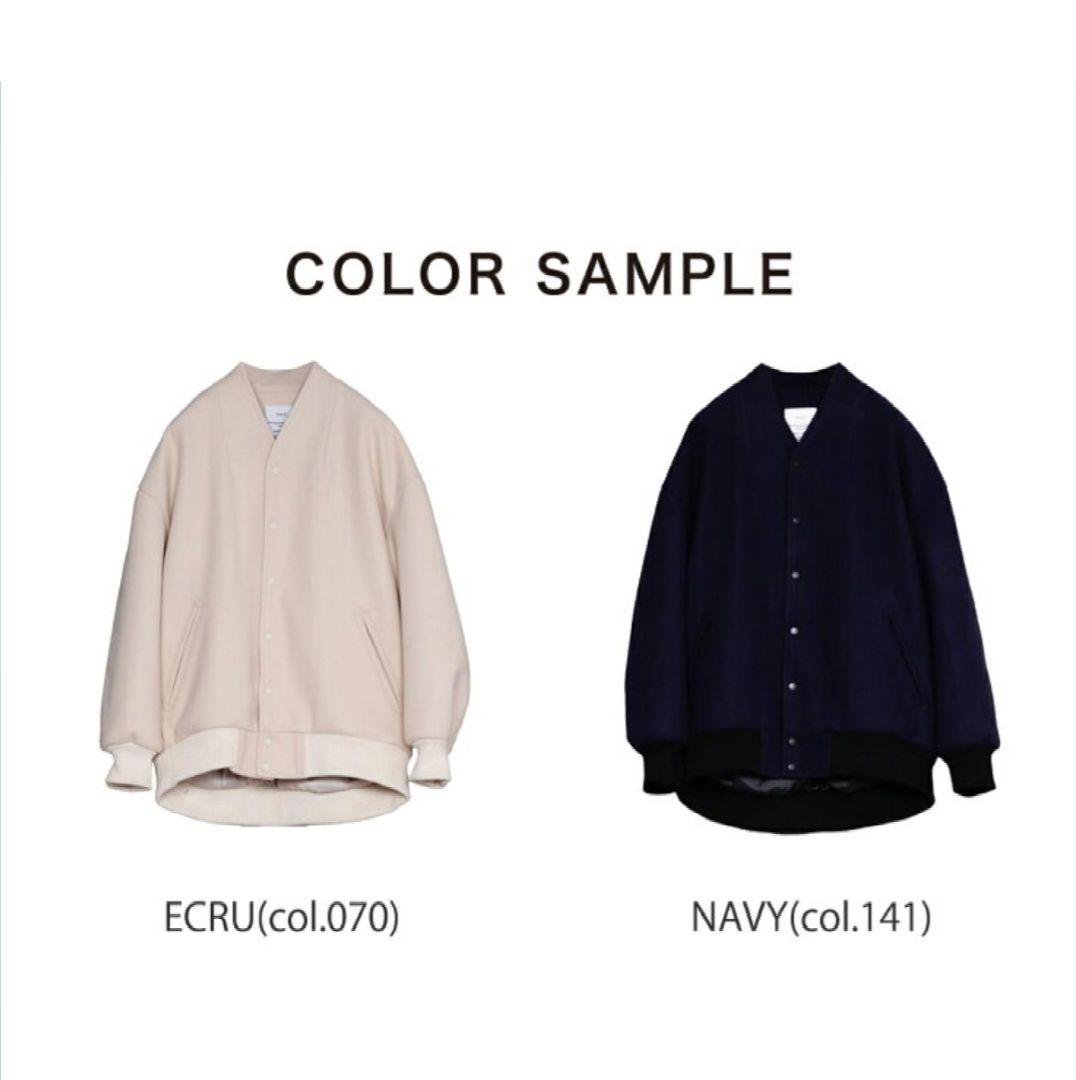 KHA:KI ノーカラー バーシティ ジャケット