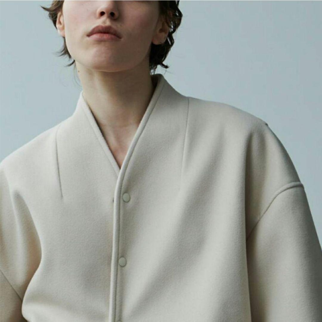 KHA:KI ノーカラー バーシティ ジャケット