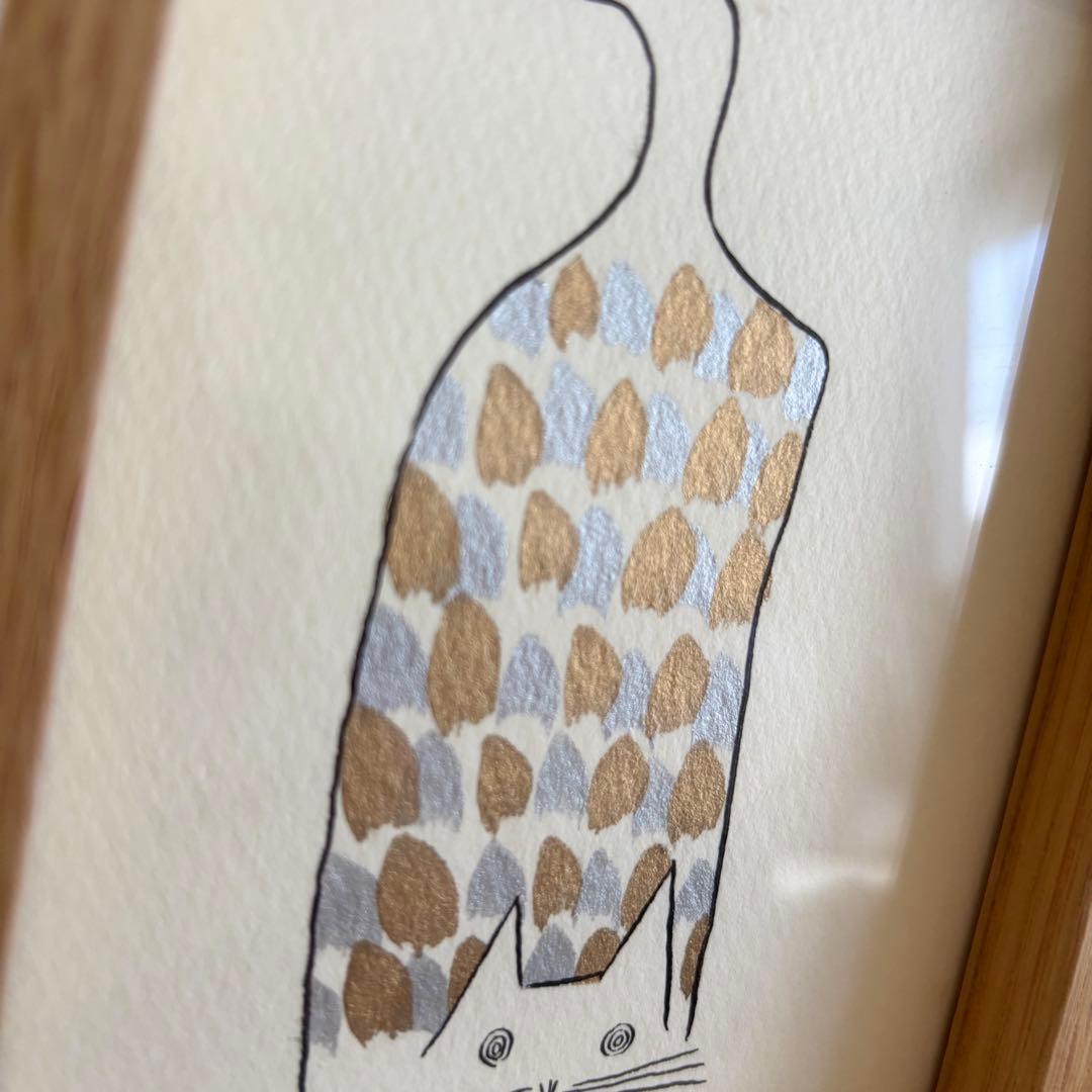 山口一郎　猫　原画