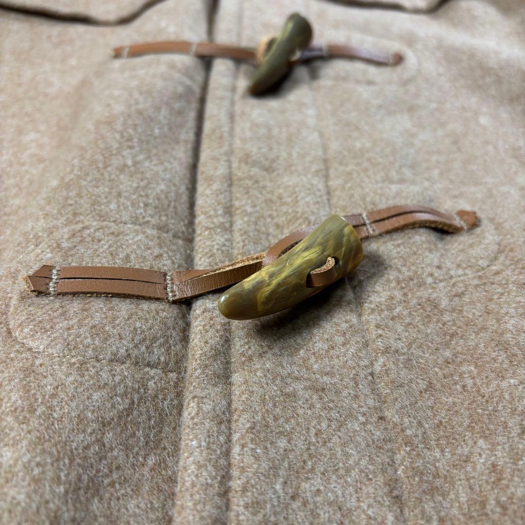 英国製 カシミヤ混 グローバーオール ダッフルコート L~XL相当 チェック柄