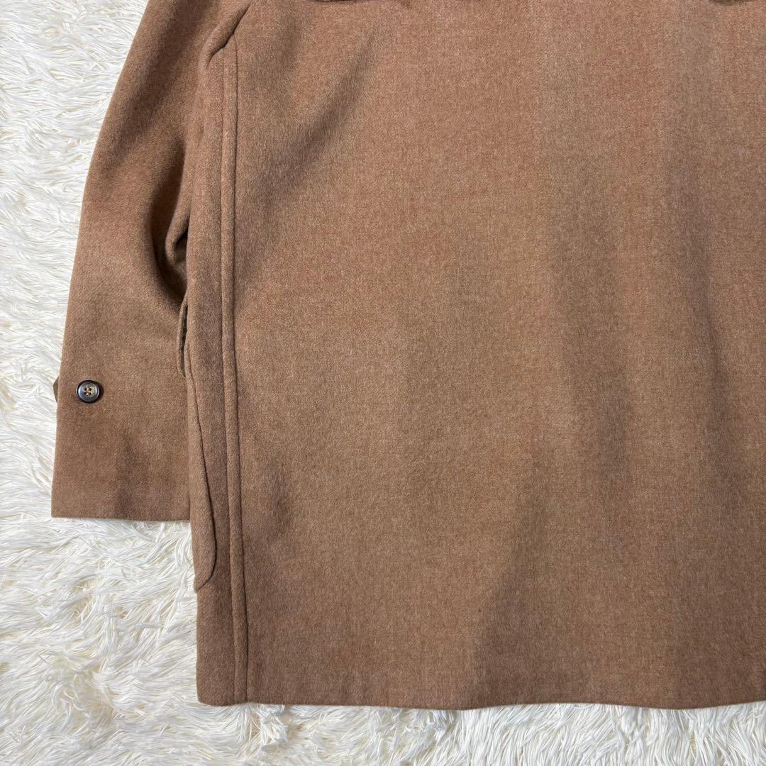 英国製 カシミヤ混 グローバーオール ダッフルコート L~XL相当 チェック柄