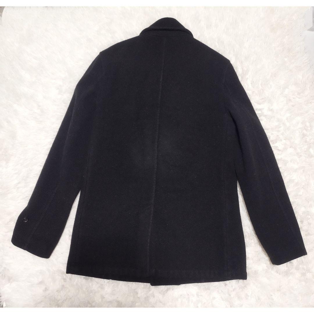  ×コムデギャルソン　ウールＰコート　黒　EUR50