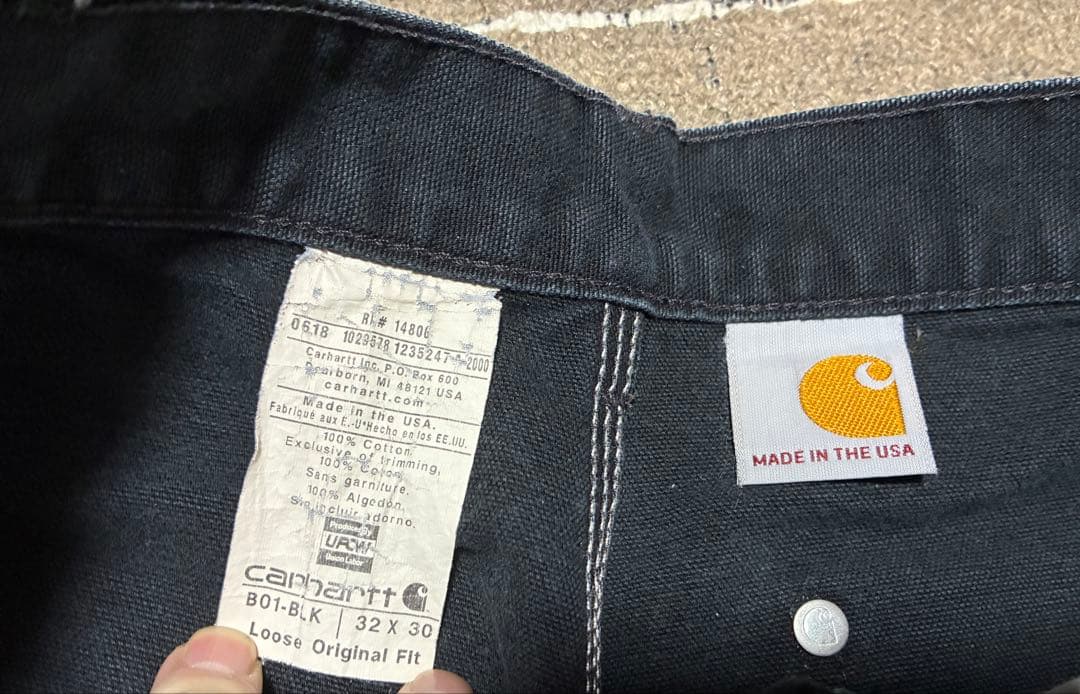 色落ち○ carhartt ダブルニーペインターパンツ 32×30 アメリカ製