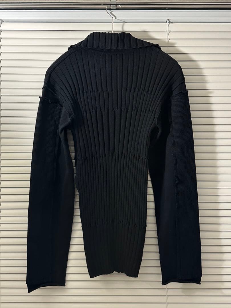 PERVERZE パーバーズ　マルチリブセーター　ブラック