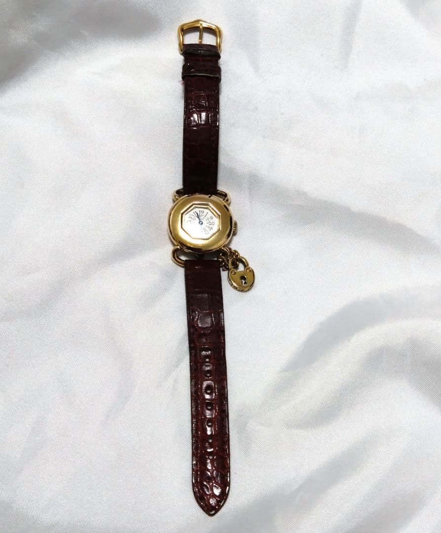 希少　obrey　純銀　ハートチャーム　腕時計