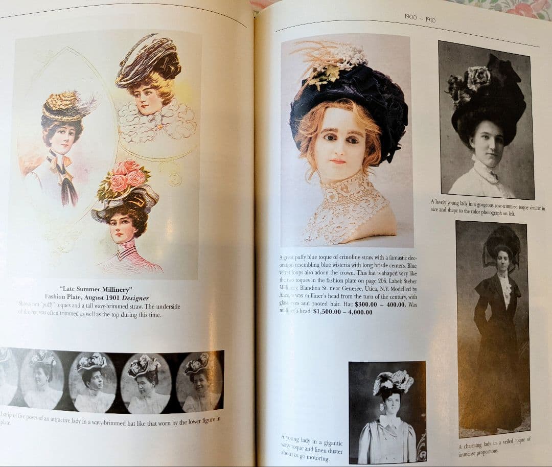 洋書「Hats & Bonnets」1770〜1970 帽子　ファッション