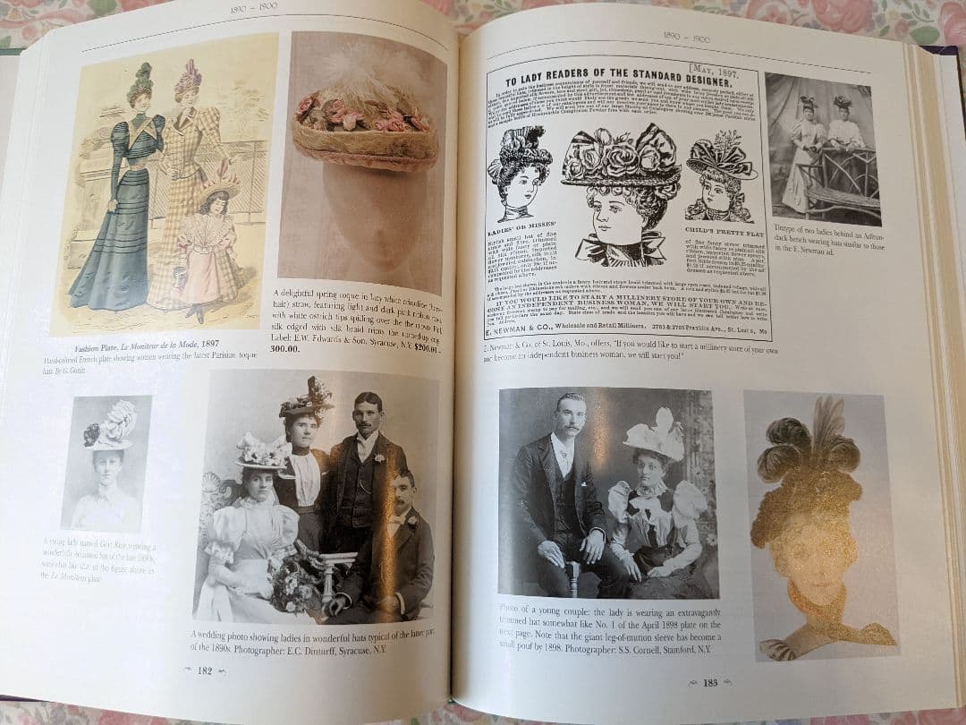 洋書「Hats & Bonnets」1770〜1970 帽子　ファッション