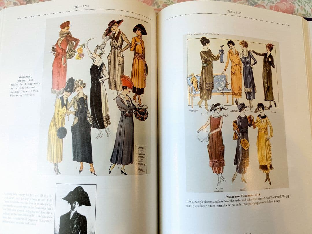 洋書「Hats & Bonnets」1770〜1970 帽子　ファッション