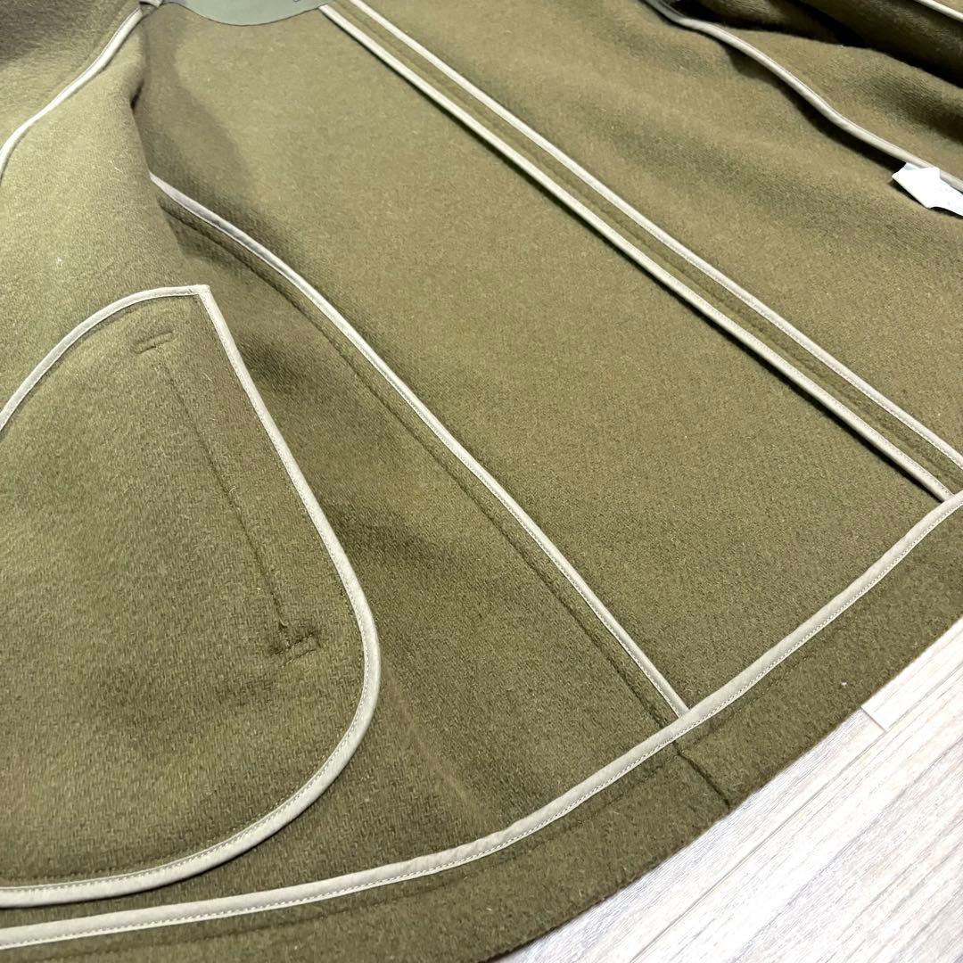 DANTON ダントン フードジャケット 42 ウールモッサ コート オリーブ