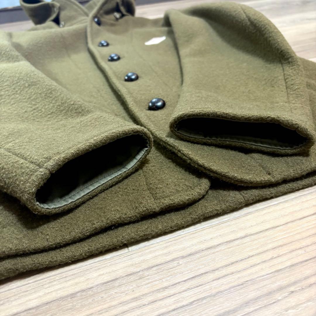 DANTON ダントン フードジャケット 42 ウールモッサ コート オリーブ