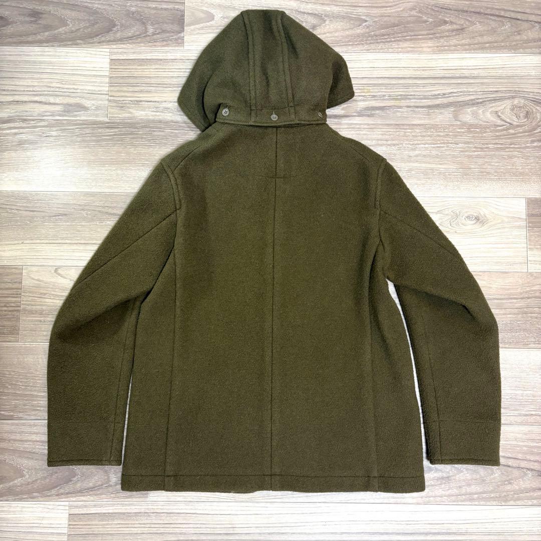 DANTON ダントン フードジャケット 42 ウールモッサ コート オリーブ