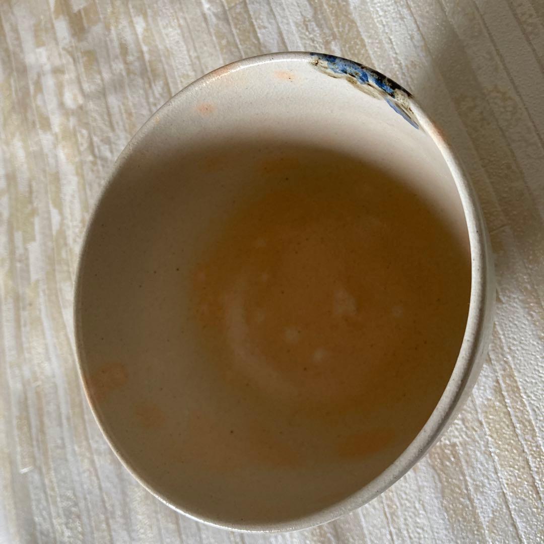 京焼 通次阿山 作 茶碗 共布共箱